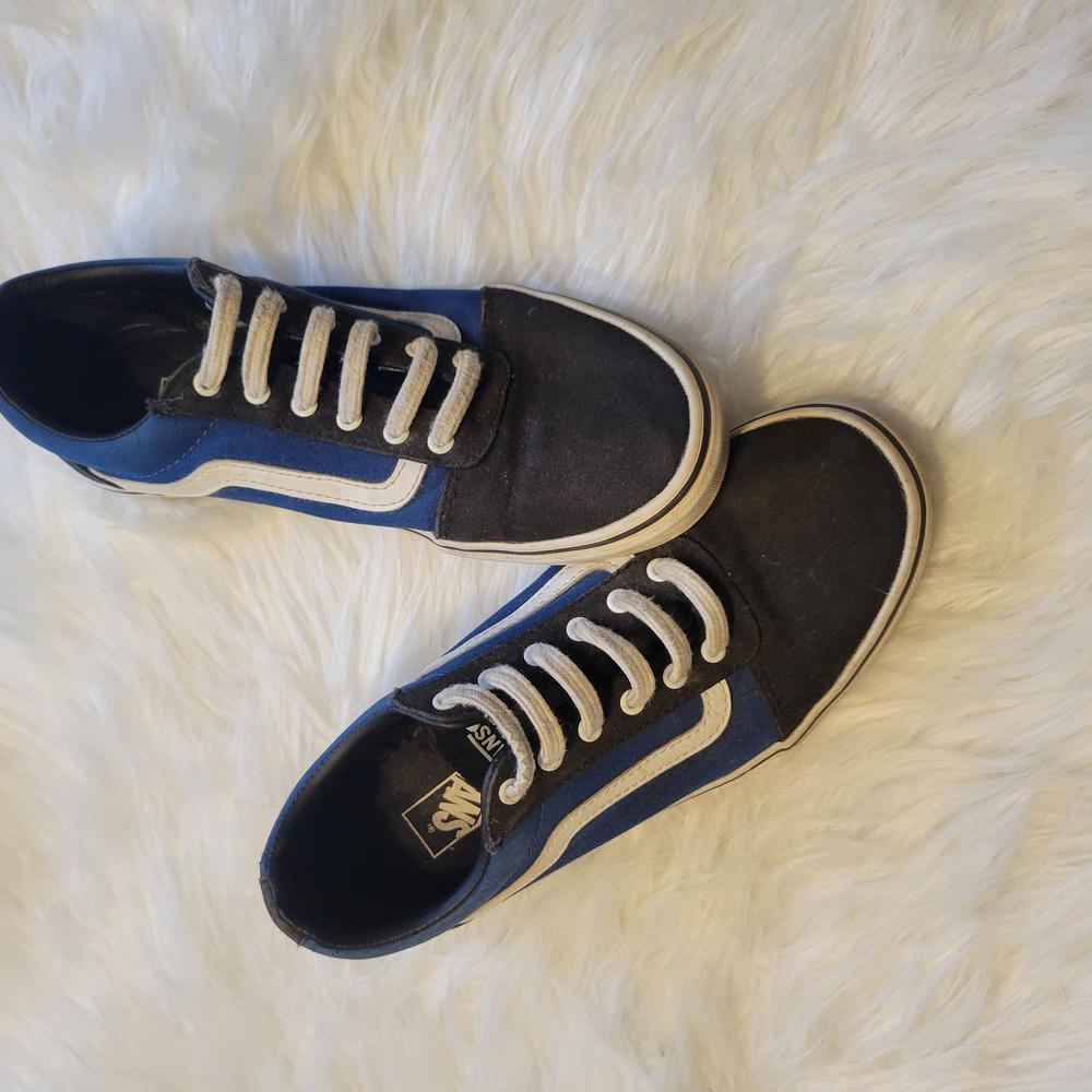 Vans Blue and Black Classic Skate Sneakers
